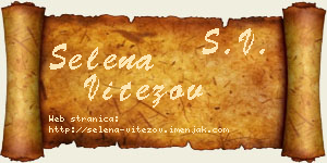 Selena Vitezov vizit kartica